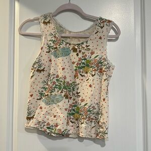 Lace trim cottagecore tank top